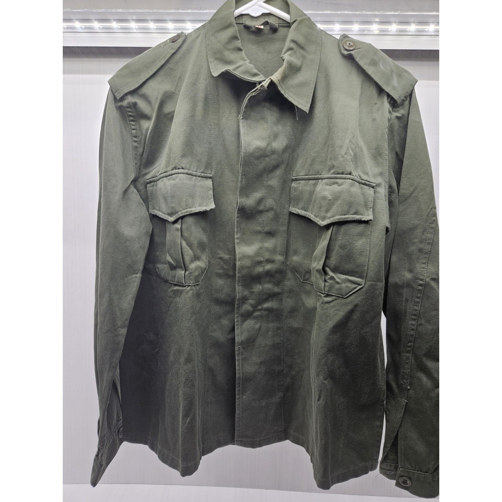 Vintage Belgian Army Field Shirt Begetex ABL 1979 Size 37